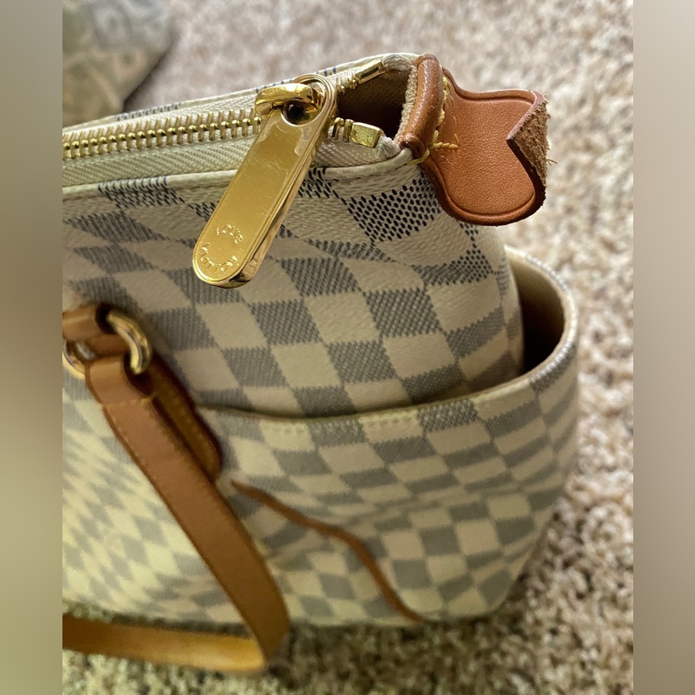 Louis Vuitton Damier Azur Totally MM Tote Bag shoulder Bag with LV dust bag - Picture 13 of 15